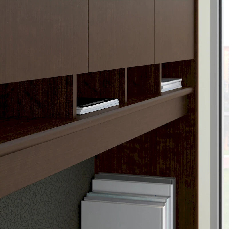 Credenza sopra-scrivania da ufficio a quattro ante, 60 pollici