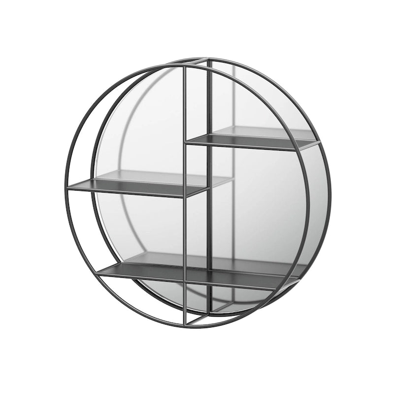 Estante de vidrio decorativo de 26-1/8