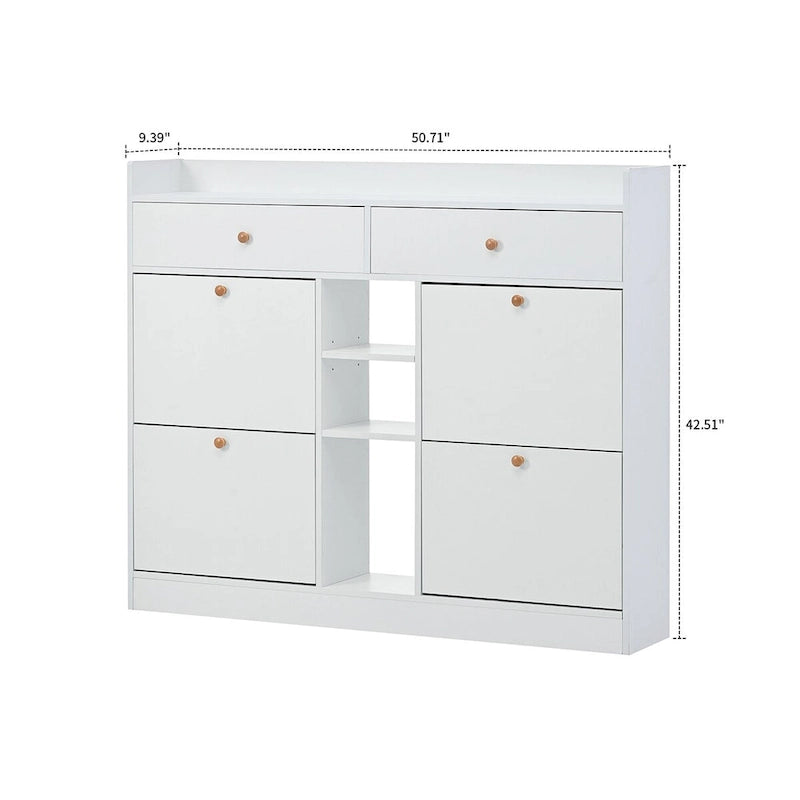 Minimalistinen monikäyttöinen puinen kenkäkaappi