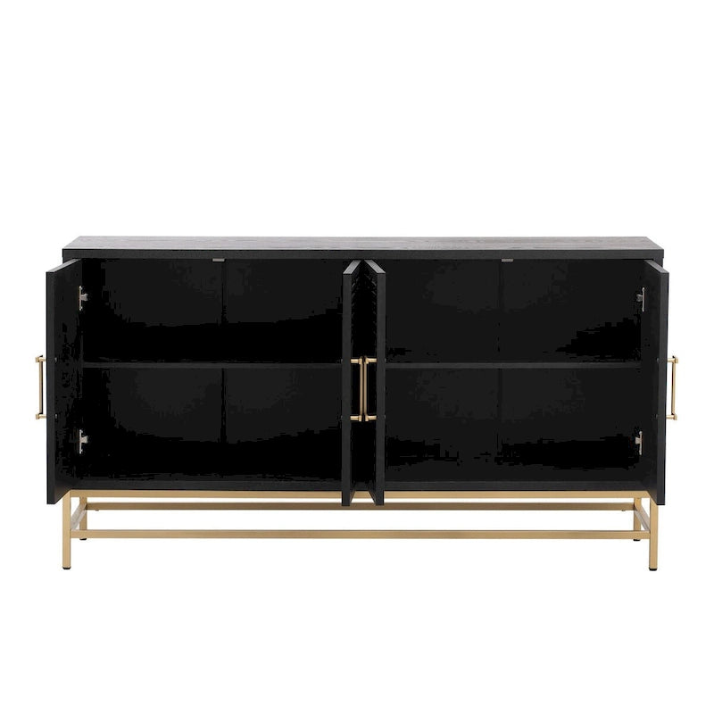 Sideboard im Retro-Stil mit verstellbaren Einlegeböden