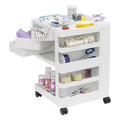 Organizador de almacenamiento móvil giratorio de 4 lados - 18 W x 18 D x 26 H