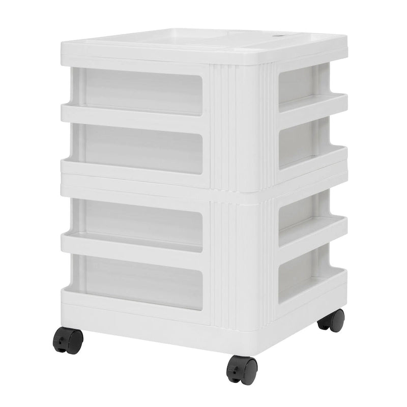 Organizador de almacenamiento móvil giratorio de 4 lados - 18 W x 18 D x 26 H