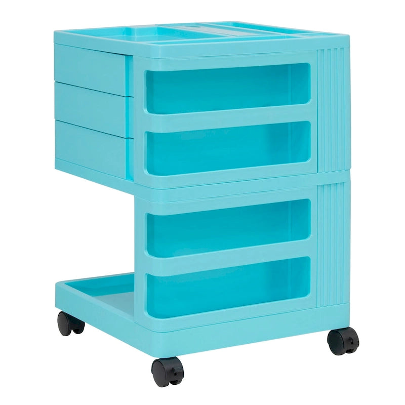 Organizador de almacenamiento móvil giratorio de 4 lados - 18 W x 18 D x 26 H
