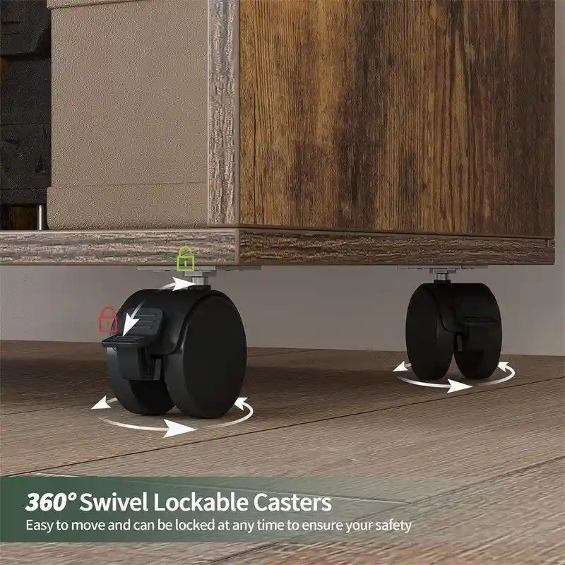 Archivador móvil con 3 cajones