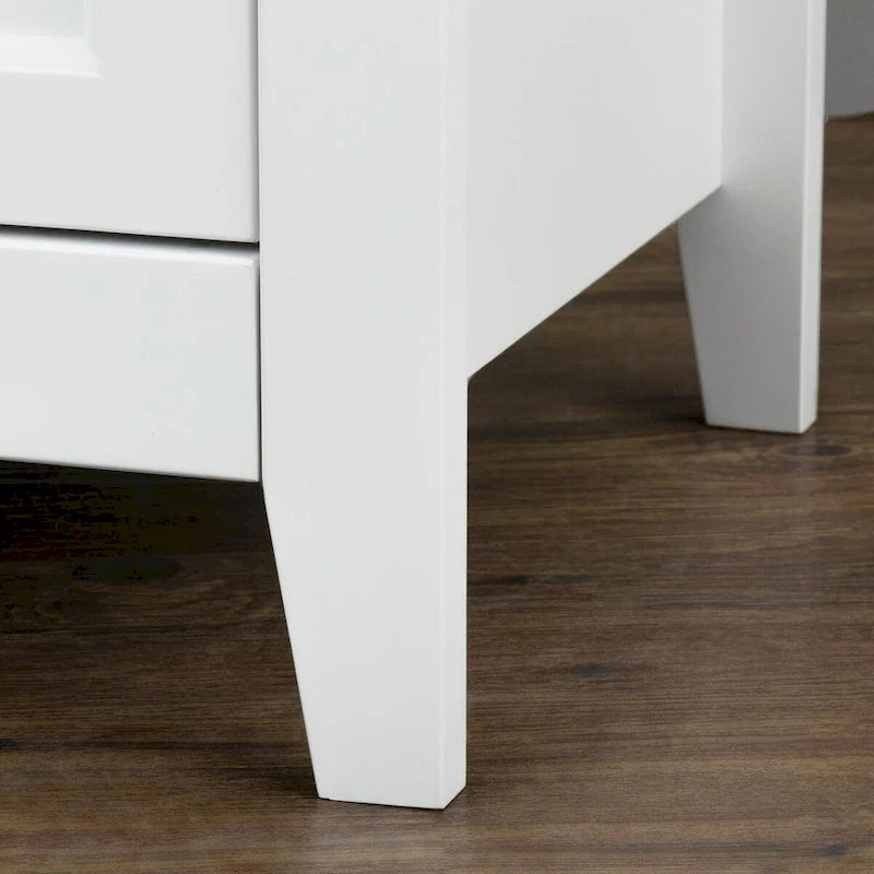 Cómoda de cajones de madera pintada con aerosol