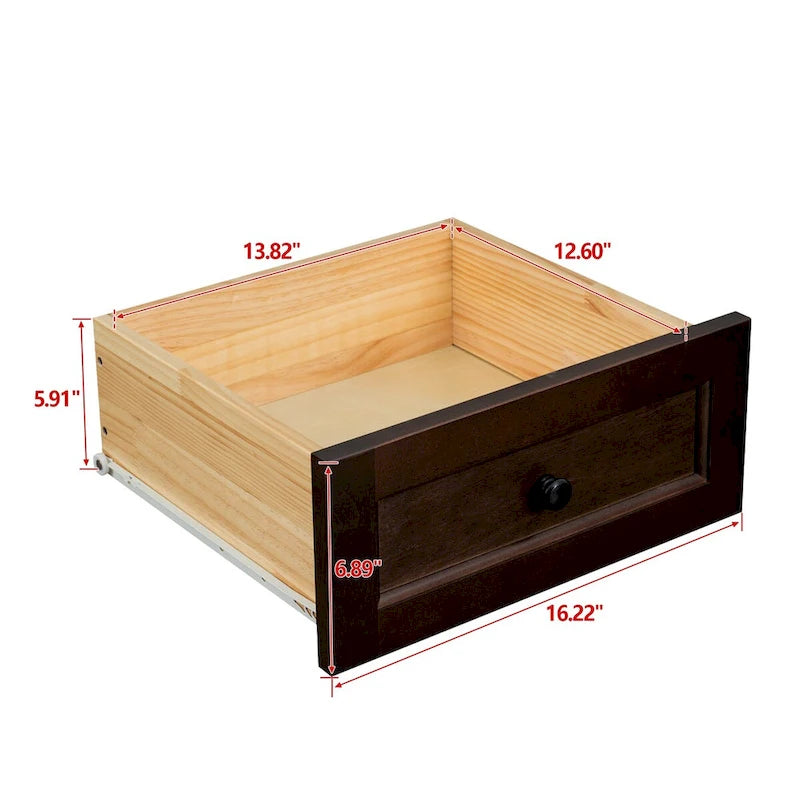 Cómoda de cajones de madera pintada con aerosol