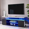 Mueble de TV moderno con almacenamiento multimedia y armario lateral grande